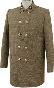 Jean Wool Sack Coat Single Breast