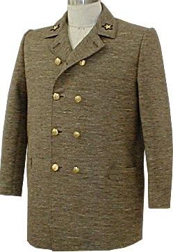 Jean Wool Sack Coat Single Breast