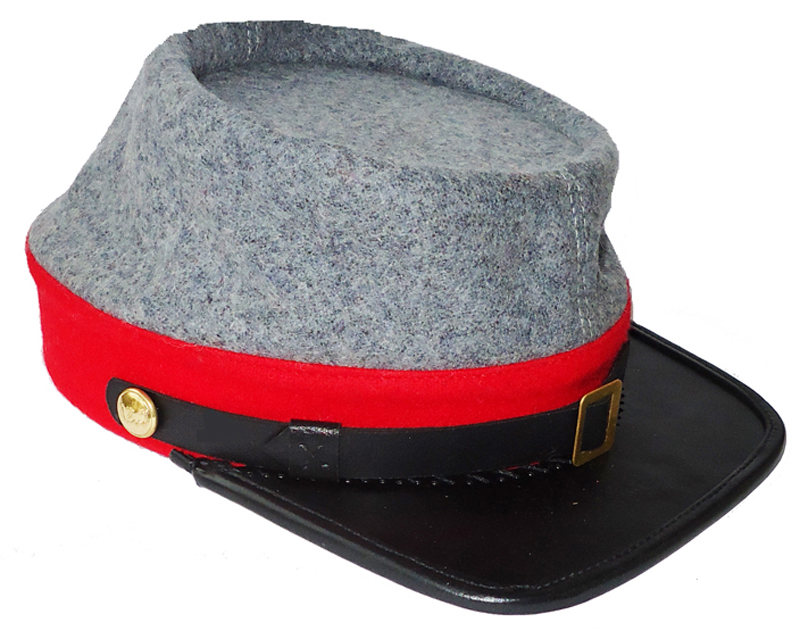 US Kepi Cap In Pink Wool